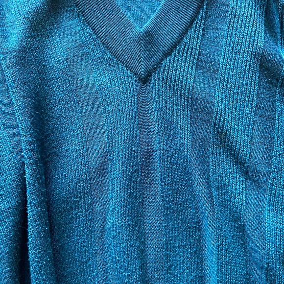 Vintage Ermenegildo Zegna Teal Cashmere Sweater - Picture 4 of 5